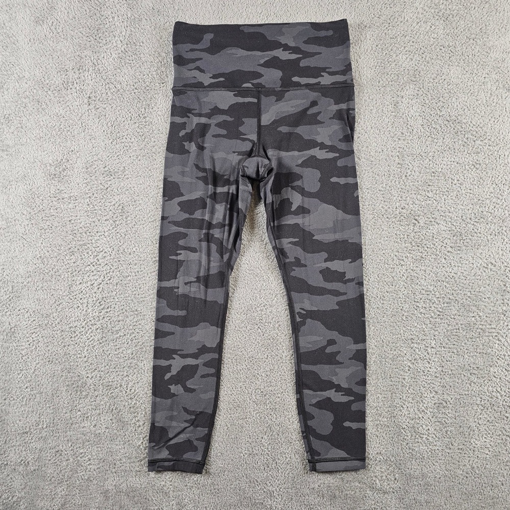Athleta Elation Camo 7/8 Tight Black Grey Camouflage High Rise Leggings XSP